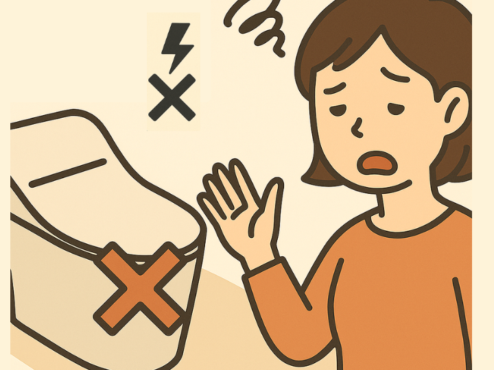 停電時に使用できない可能性がある
