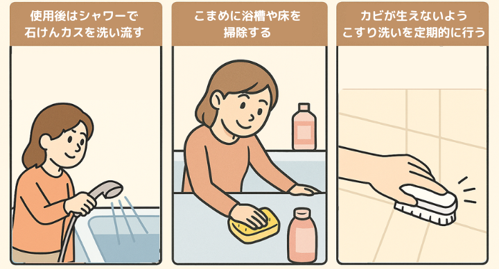 ユニットバスの寿命を延ばす清掃メンテナンス