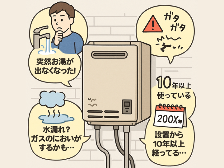 給湯器交換を検討すべきタイミングとは?