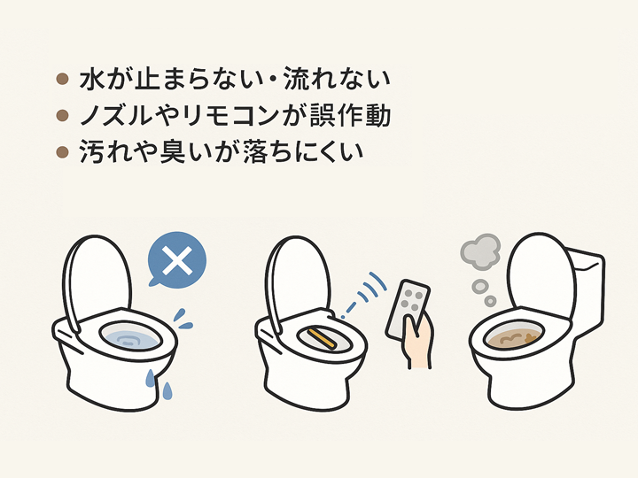 部品が劣化し交換が必要なサイン