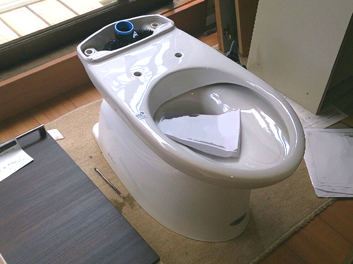 交換前のトイレ