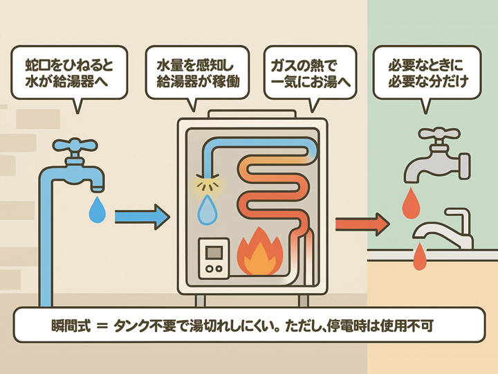 給湯器の仕組み