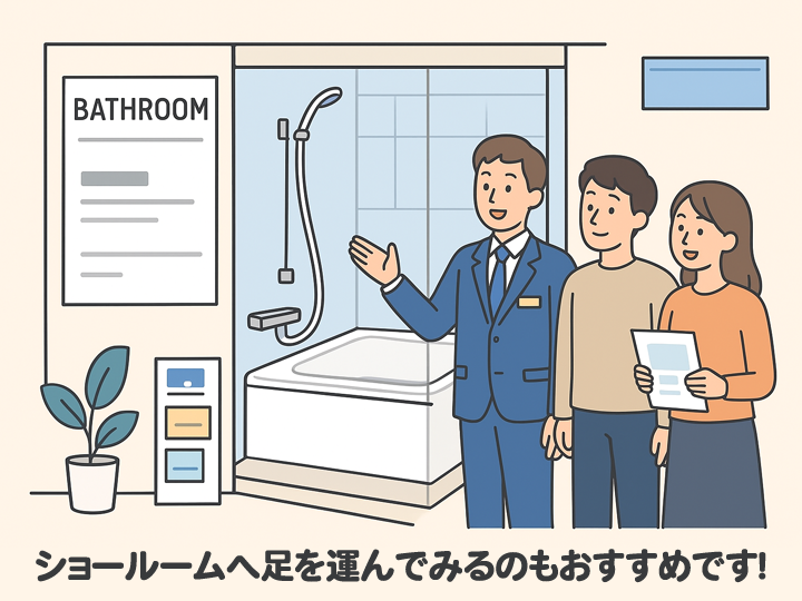ショールームへ足を運んでみるのもおすすめです！