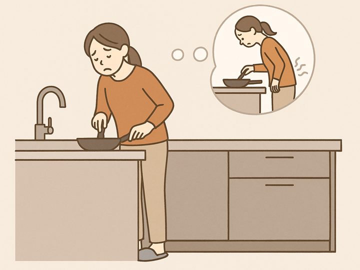 実際に使って見たら腰に負担が。後からキッチンの高さを変えることはできる？