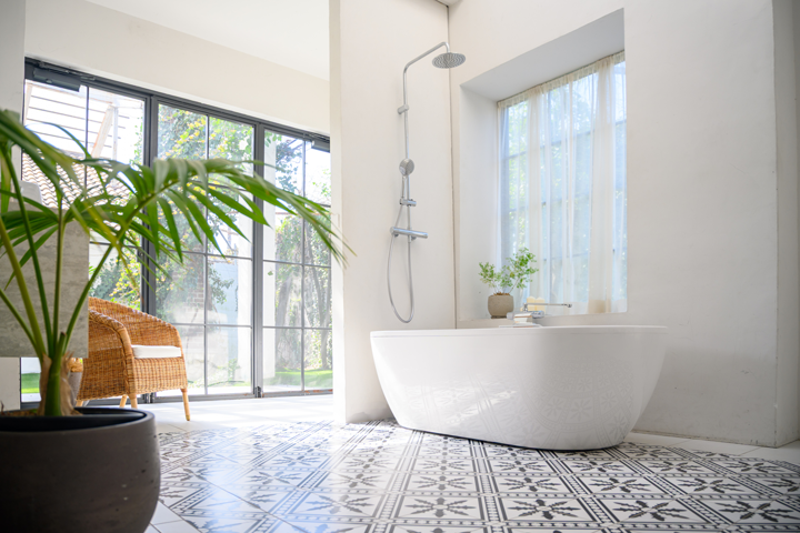 リゾート風のバスルーム