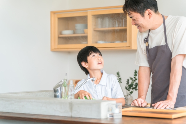 キッチンは家族とのコミュニケーションスペースでもあります