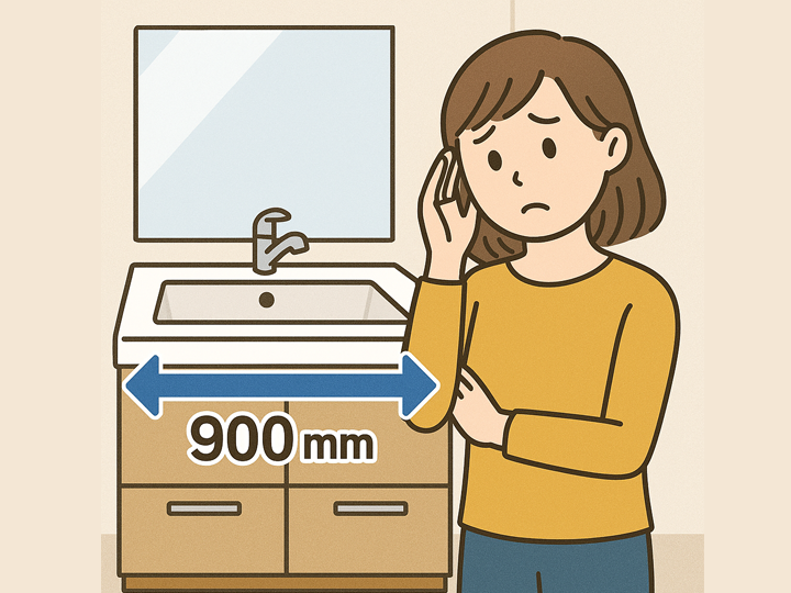 なぜ“幅900mmの洗面台”で後悔するのか