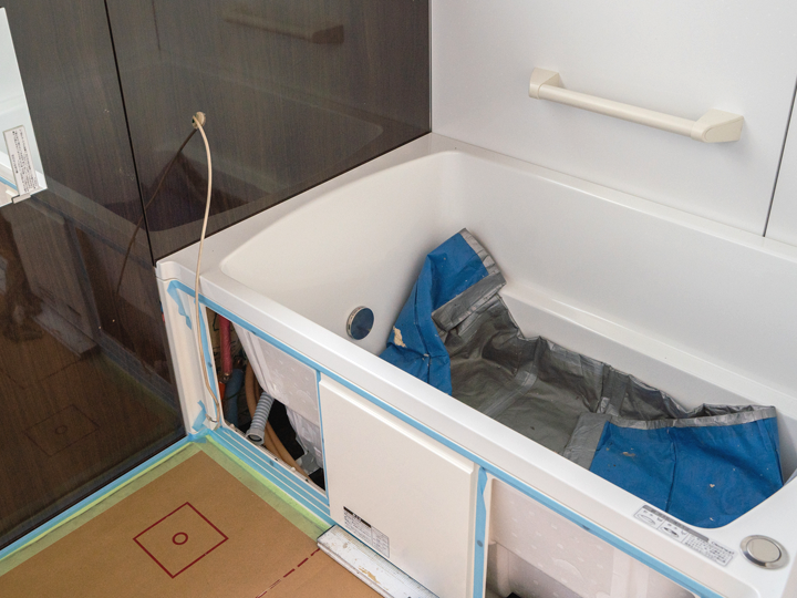 ユニットバスは品質が均一になりやすく、施工にかかる時間も大幅に短縮可能！