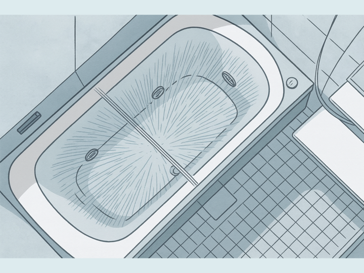 浴槽を自動で洗う仕組みとは？