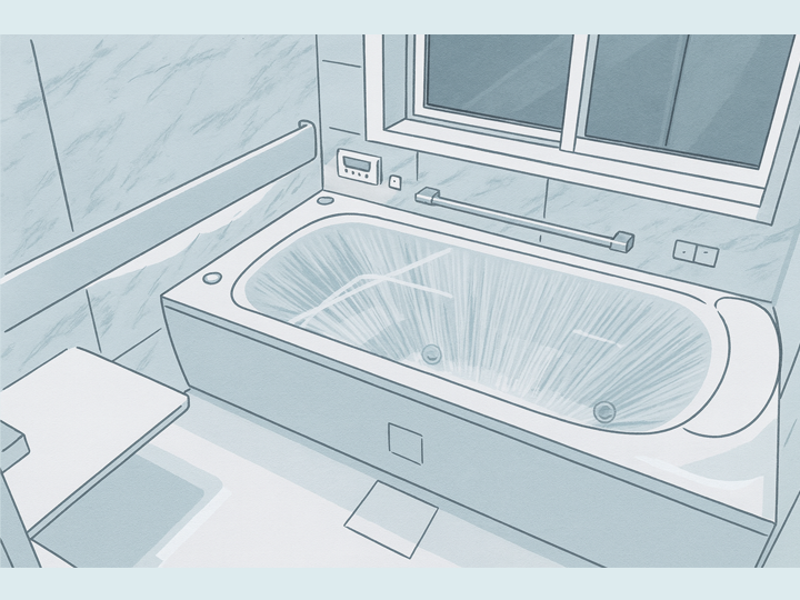 お風呂の自動洗浄のイメージ