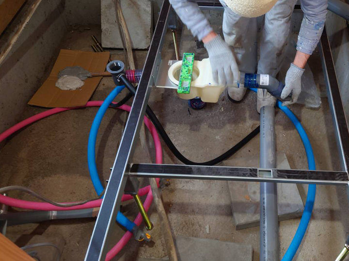 お風呂リフォームの様子