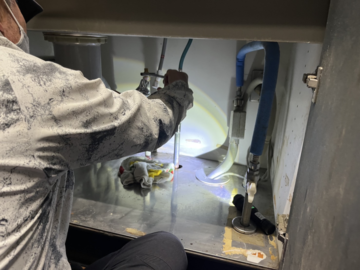 キッチンリフォームの様子