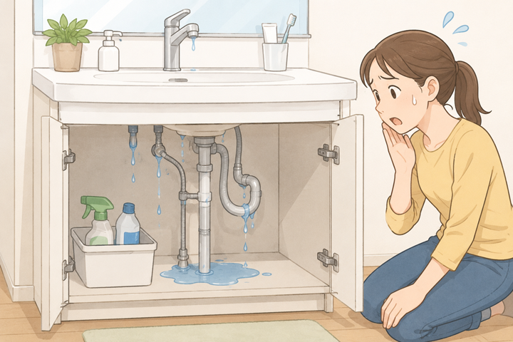 洗面所での水漏れは早めの修理が必要！