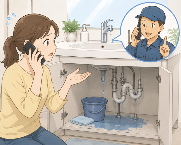 専門業者へ依頼した方が良いタイプの水漏れもある