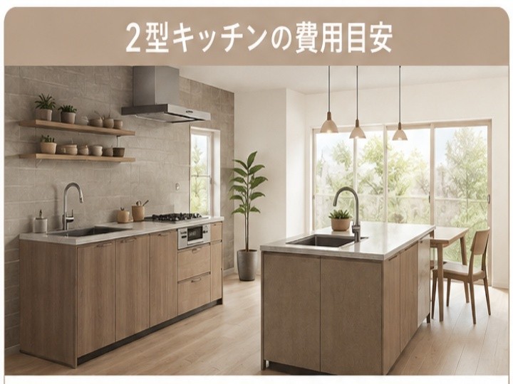 2型キッチンの費用目安と価格が高くなる理由
