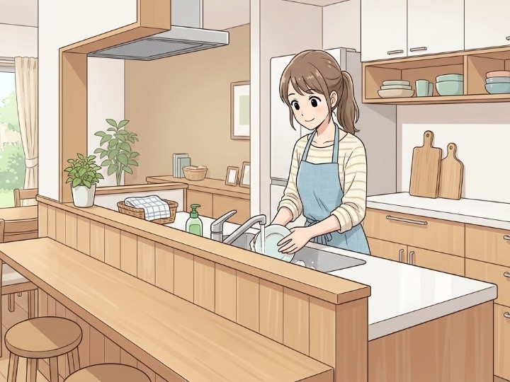 すっきり感と目隠しを両立する「セミオープン型」