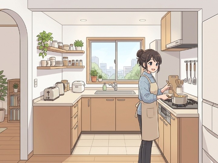 調理にしっかり集中できる「独立（クローズド）型」