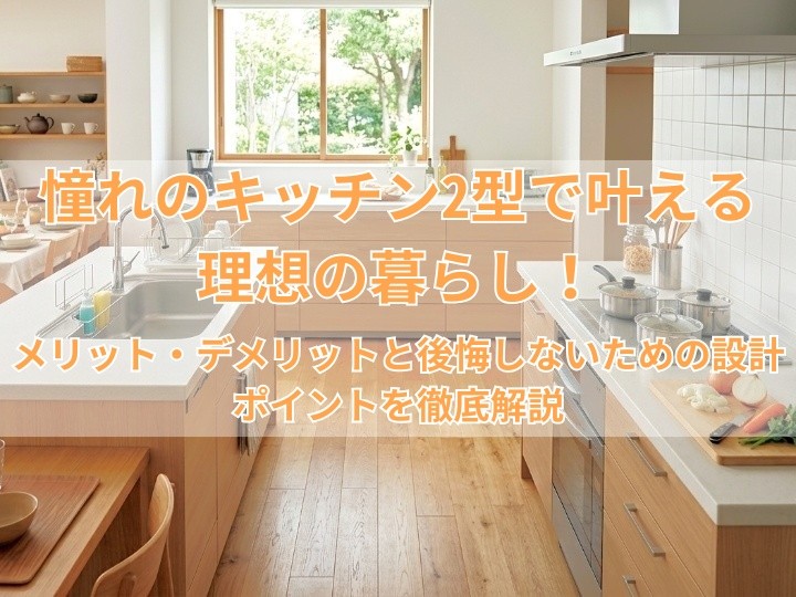 憧れのキッチン2型で叶える理想の暮らし！メリット・デメリットと後悔しないための設計ポイントを徹底解説