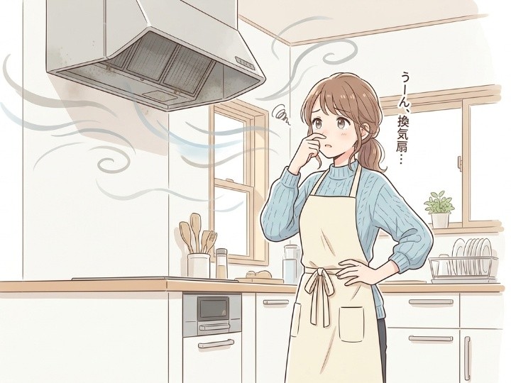 部屋の中にニオイがこもる？換気効率の大幅な低下