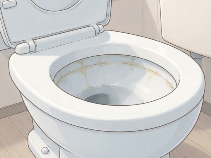 水アカの蓄積が黒ずみにつながる