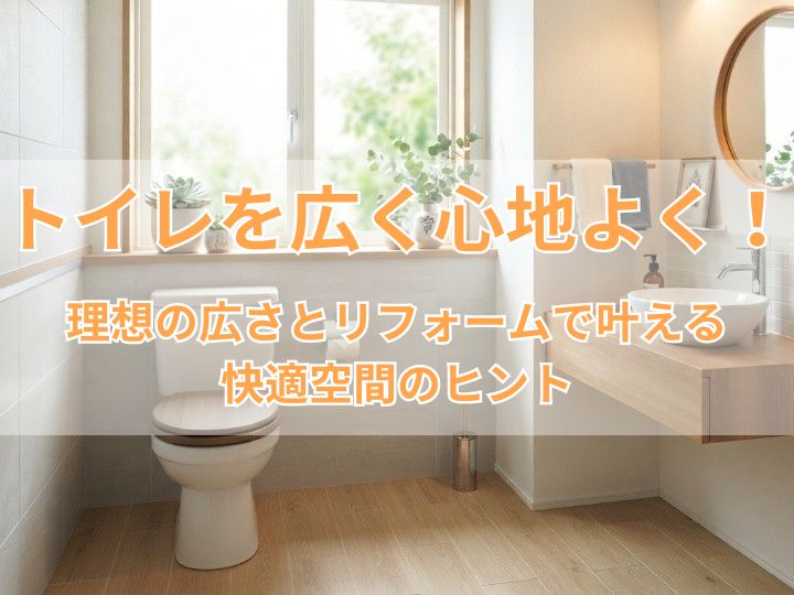 トイレを広く心地よく！理想の広さとリフォームで叶える快適空間のヒント