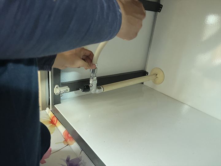 ガス配管を交換