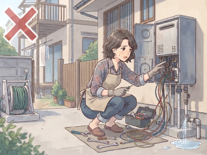 なぜ給湯器を自分で分解してはいけないのか