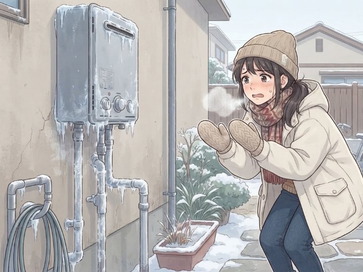 なぜ冬になると給湯器が凍結するのか？