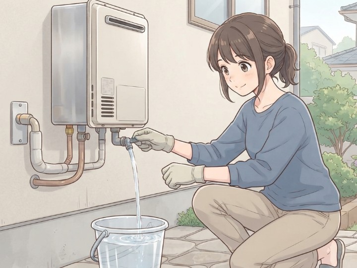 長期不在時の水抜き