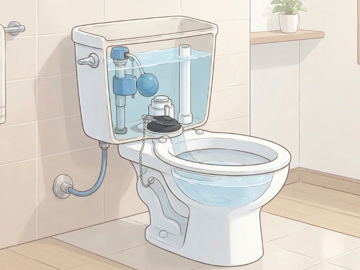 ロータンク式トイレの基本構造と洗浄の仕組み