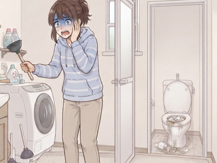 トイレ詰まりは突然やってくる！