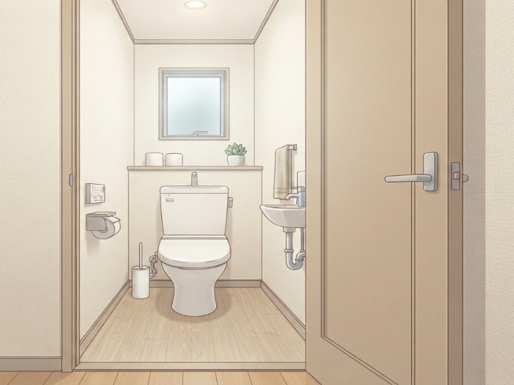 出入りしやすいトイレのドア幅を考える