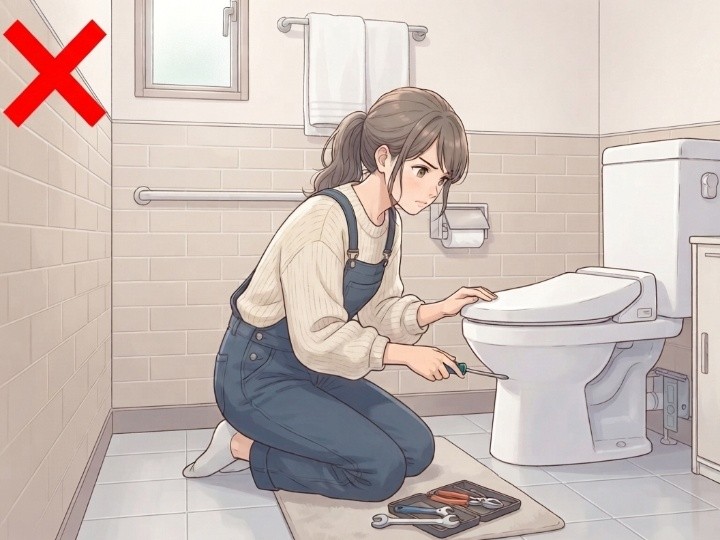 便器を自分で分解しない