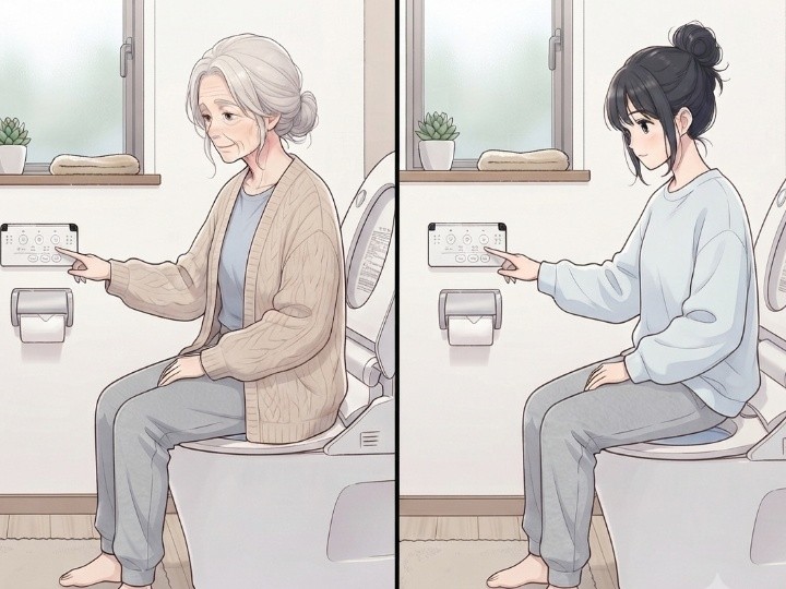 ライフスタイル別に考えるトイレのリモコンや紙巻器の設置計画