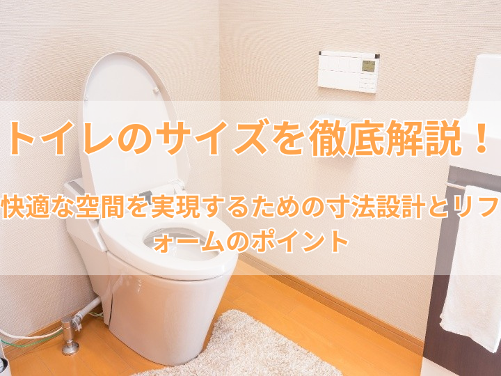 トイレのサイズを徹底解説！快適な空間を実現するための寸法設計とリフォームのポイント