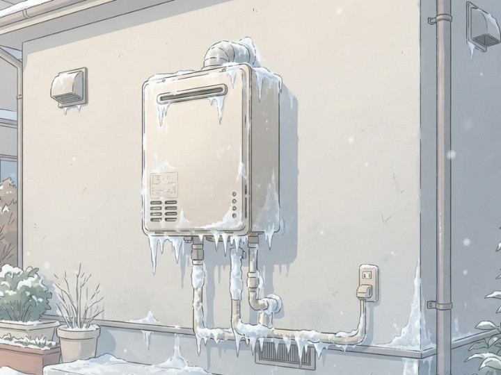 なぜ寒い日に給湯器は凍結してしまうのか