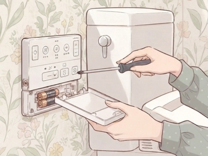 リモコンの電池を交換する