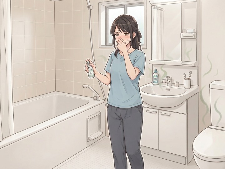 トイレ周りの尿汚れによるアンモニア臭