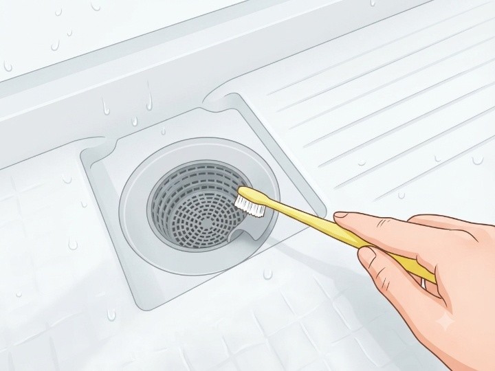 排水口のぬめりや汚れを取り除く