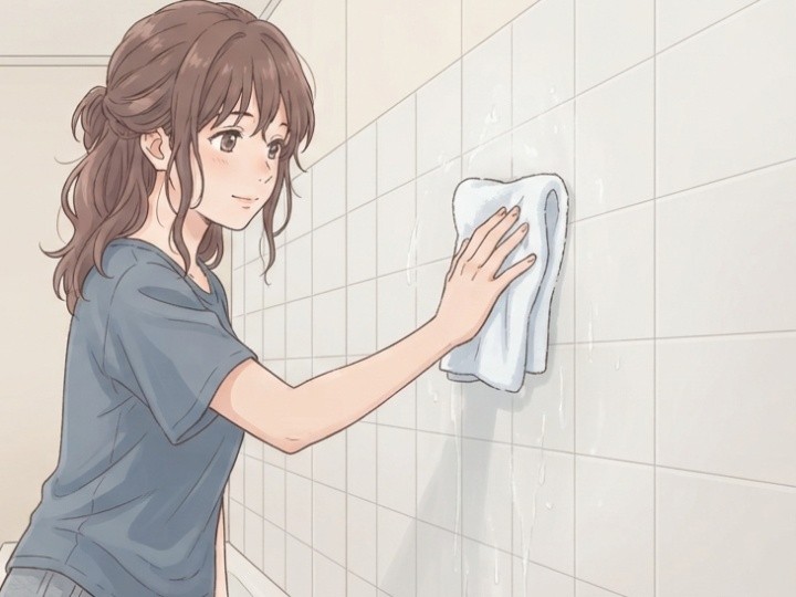 水分を残さずカビや汚れを防ぐ