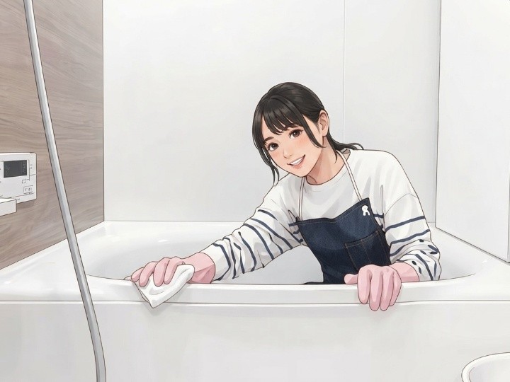 掃除の負担を軽減しやすいシステムバス