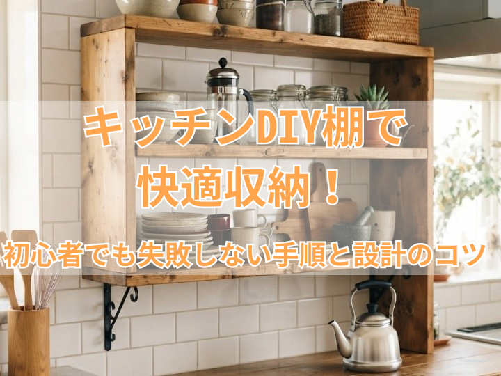 キッチンDIY棚で快適収納！初心者でも失敗しない手順と設計のコツ