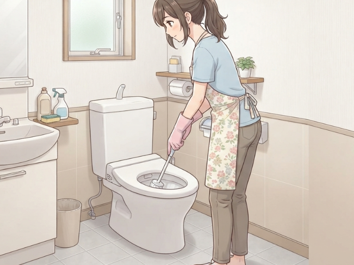 拭き掃除を楽にする便器周りの空間確保