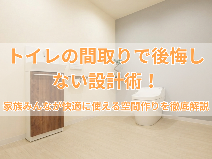 トイレの間取りで後悔しない設計術！家族みんなが快適に使える空間作りを徹底解説