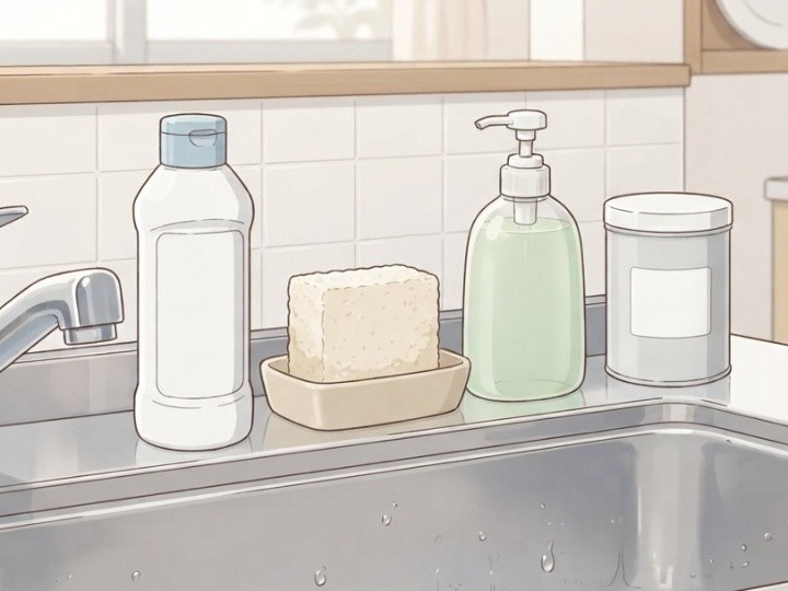 クレンザーは種類を確認する