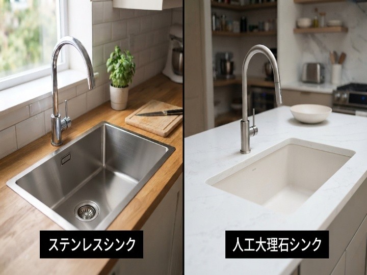 傷が目立ちにくいシンクの選び方