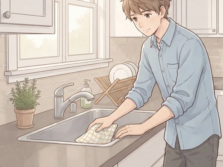 使った後に水気を取る