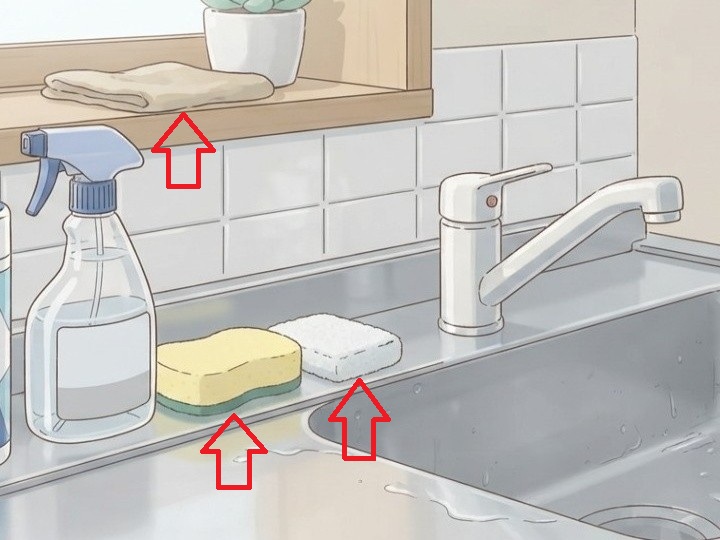 柔らかい道具で掃除する