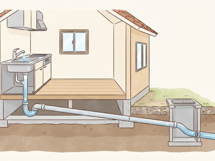 排水管が水を屋外へ運ぶ仕組み