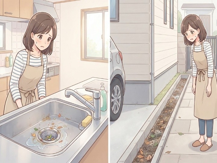 排水口と排水溝で起こりやすいトラブル
